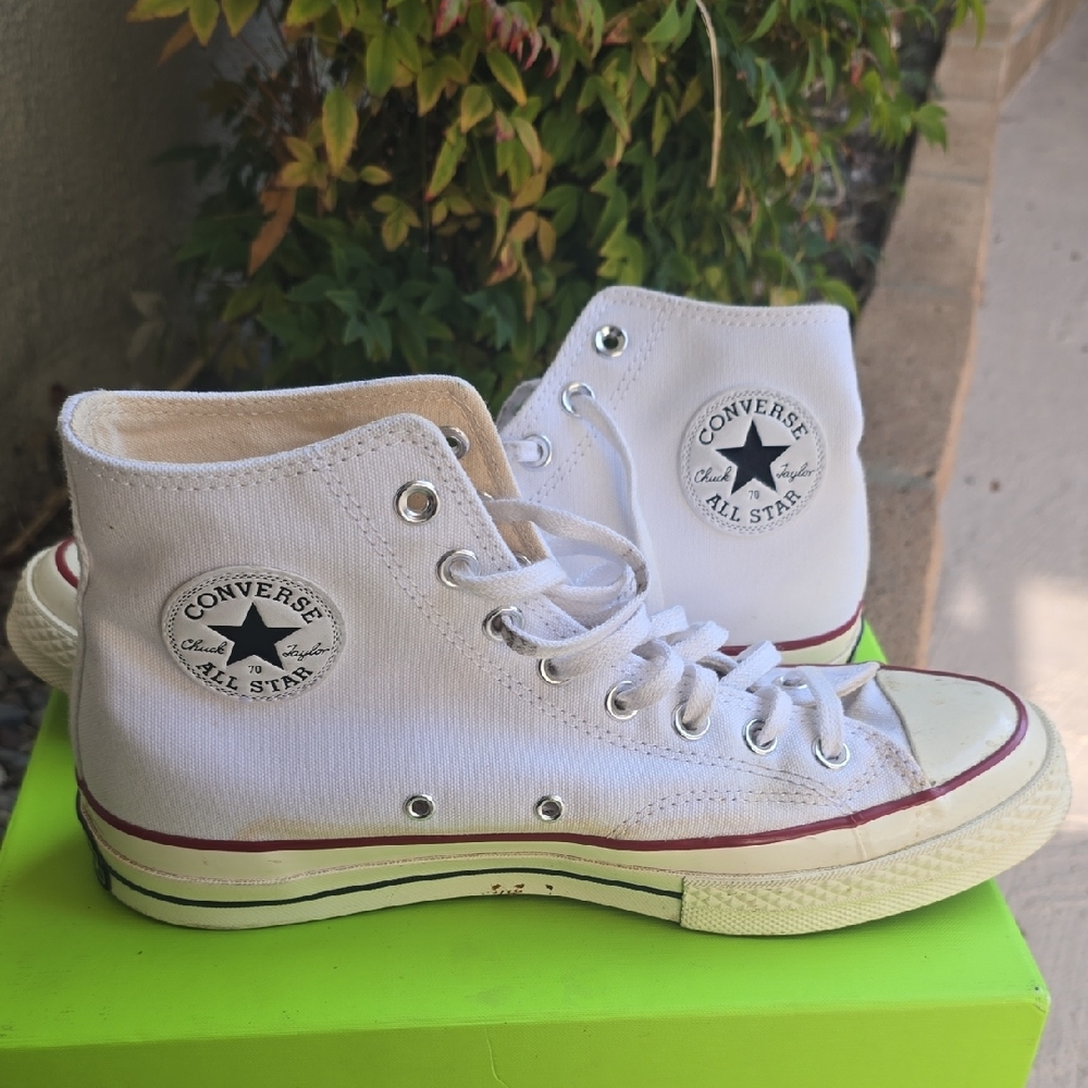 Converse All Star White Canvas High-Tops